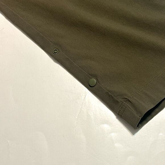 Prana Zion Stretch Pants Men 36x30 Green Belt Roll Snap up Outdoor Gorpcore Vent - Picture 9 of 13